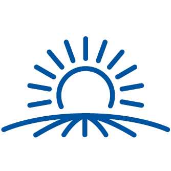 icon showing sun over horizon line
